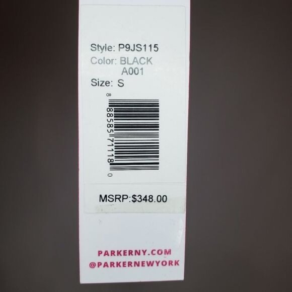 NWT Parker Hamilton Ribbed Knit Short Sleeve‎ Dress Size S - Picture 9 of 10